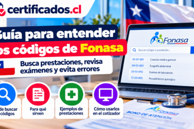Códigos de prestaciones Fonasa en Chile: guía para buscar prestaciones, exámenes y procedimientos en el cotizador de Fonasa.