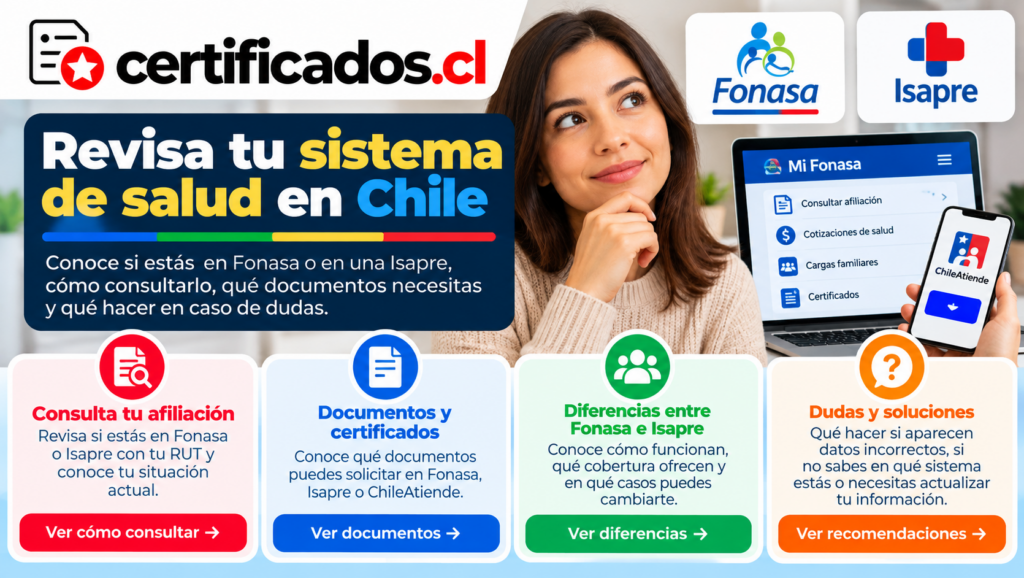 Guía para consultar la afiliación de salud en Chile y saber si estás en Fonasa o Isapre
