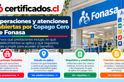Información sobre prestaciones de salud y atención pública de Fonasa en Chile
