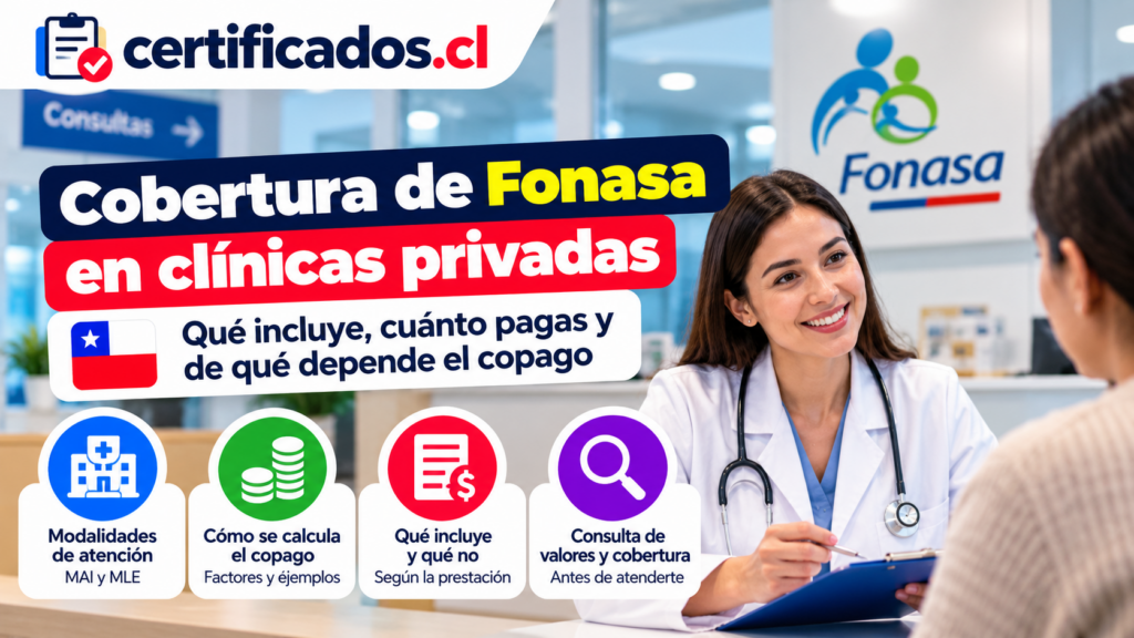 Cobertura de Fonasa en clínicas privadas: modalidades de atención, copago, prestaciones incluidas y cómo consultar los valores.