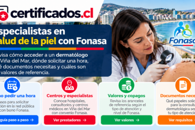 Especialistas en salud de la piel con Fonasa y opciones de atención en Viña del Mar