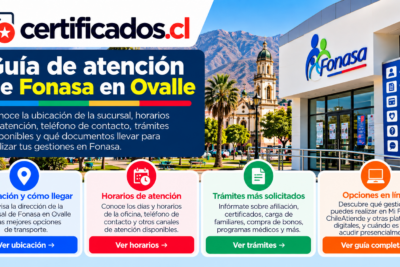 Guía visual de servicios, horarios y trámites de Fonasa en Ovalle