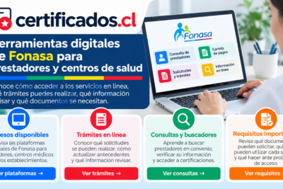 Herramientas digitales de Fonasa para prestadores, centros de salud, trámites y consultas en línea.