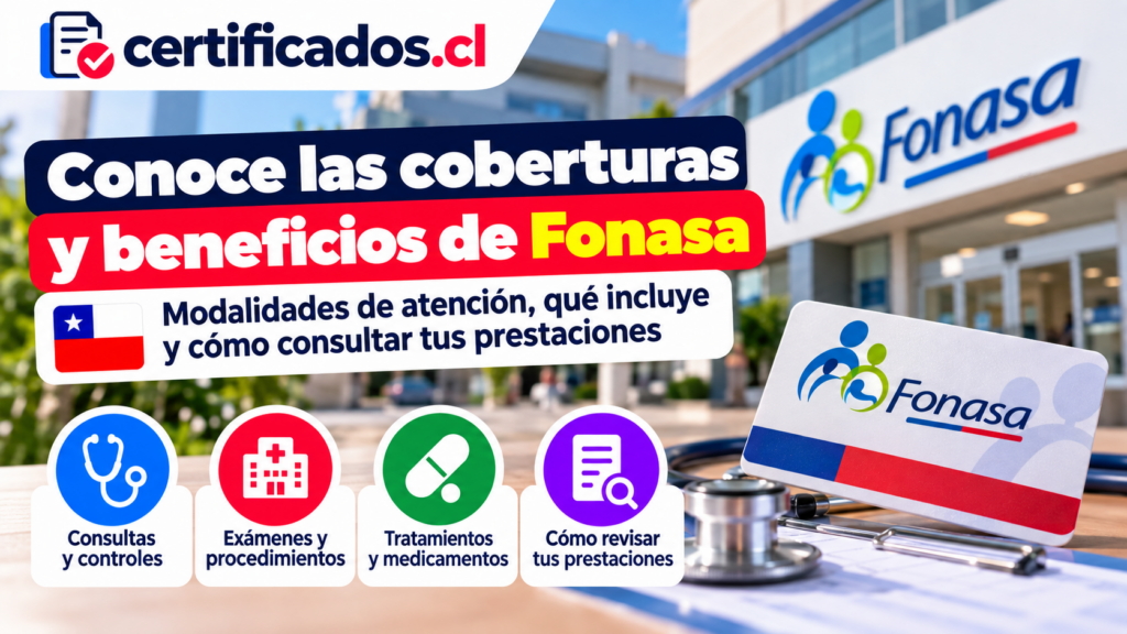 Coberturas y beneficios de Fonasa en Chile: modalidades de atención, prestaciones de salud y formas de consultar la cobertura.
