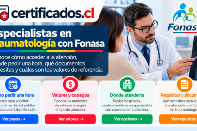Especialistas en traumatología con Fonasa y opciones de atención en La Serena